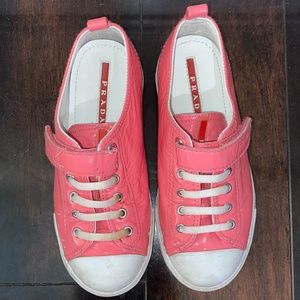 PRADA PATENT LEATHER SNEAKERS